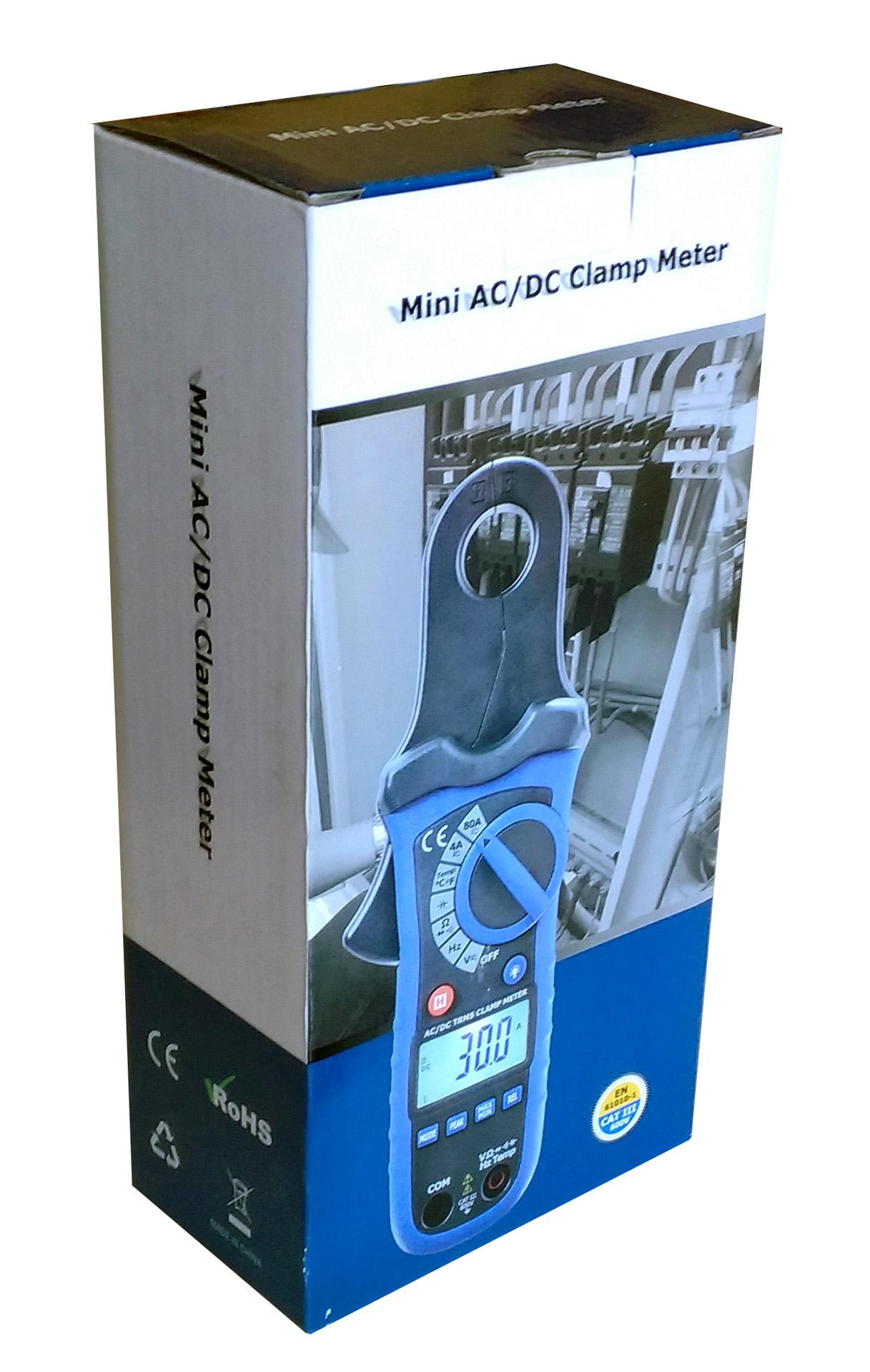 CEM DT-338 80A / 1mA Clamp-on AC/DC Current Voltage Capacitance Frequency Resistance Temperature Meter True RMS