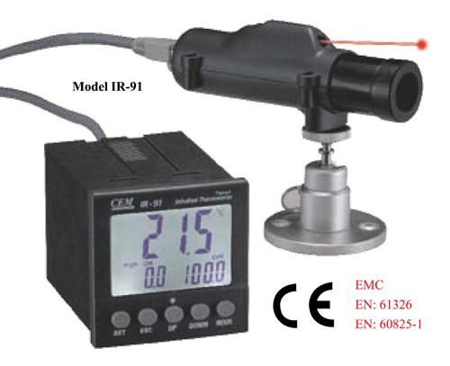 CEM IR-91 Industrial 50:1 Panel IR Laser Thermometer