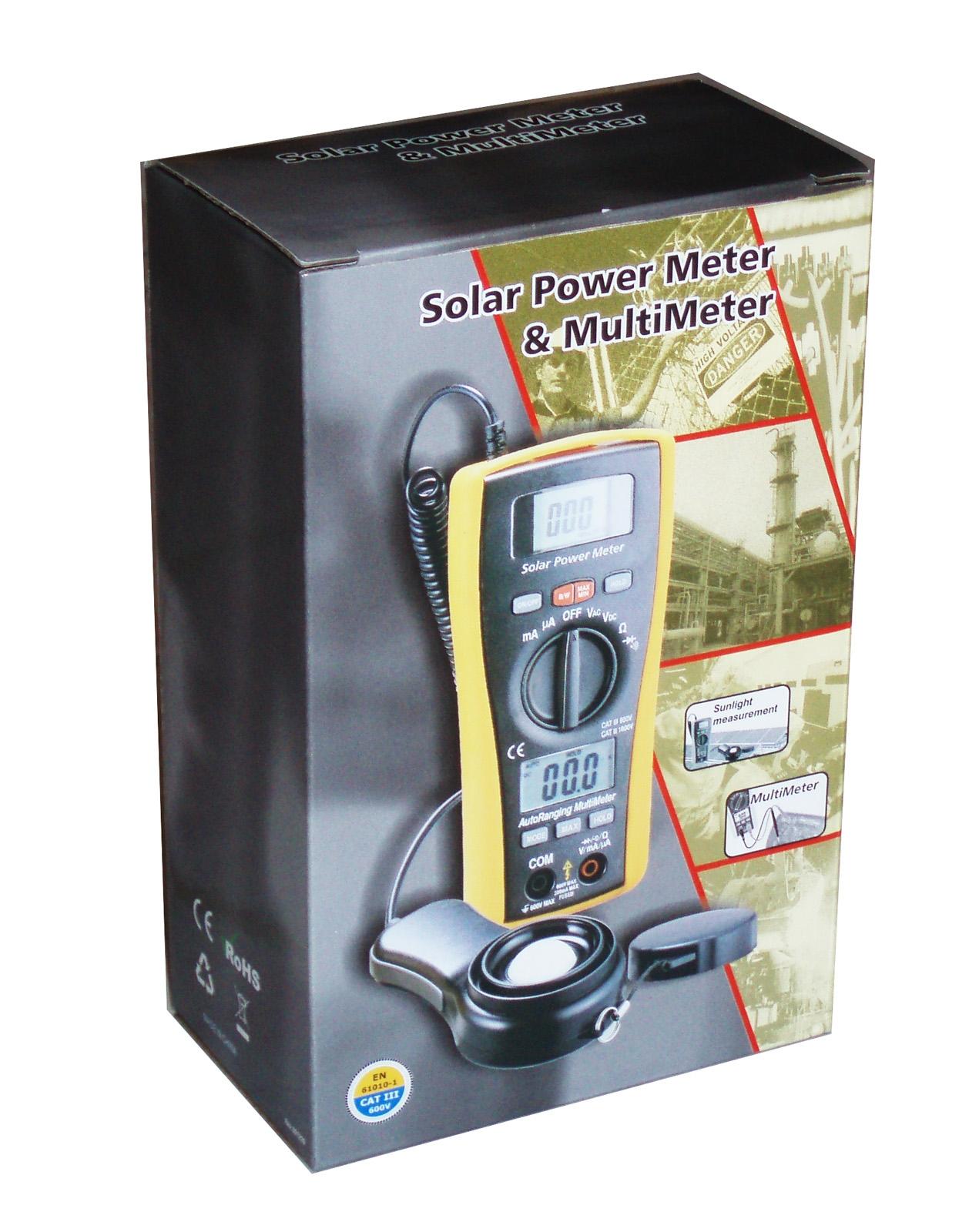 RE LA-1017 Sun Power Solar Energy Sunlight Meter with DMM Digital Multimeter